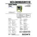 Sony HCD-GNV111D, HCD-GNV99D, MHC-GNV111D, MHC-GNV99D Service Manual