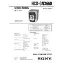 Sony HCD-GNX660, MHC-GNX660 Service Manual