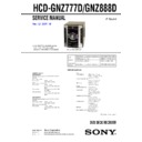 hcd-gnz777d, hcd-gnz888d service manual