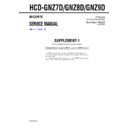 Sony HCD-GNZ7D, HCD-GNZ8D, HCD-GNZ9D Service Manual