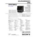 Sony HCD-GPX33, HCD-GPX55, HCD-GPX77, HCD-GPX88 Service Manual