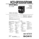 Sony HCD-GPX555, HCD-GPX888 Service Manual