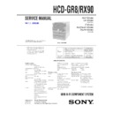 Sony HCD-GR8, HCD-RX90, MHC-GR8, MHC-RX90 Service Manual