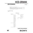 Sony HCD-GR8000, MHC-GR8000 Service Manual