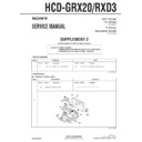 Sony HCD-GRX20, HCD-RXD3 (serv.man2) Service Manual