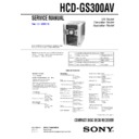 hcd-gs300av service manual