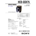 Sony HCD-GSX75, MHC-GSX75 Service Manual