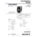 Sony HCD-GTX66, HCD-GTX77, HCD-GTX77BP, MHC-GTX66, MHC-GTX77, MHC-GTX77BP Service Manual