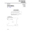 Sony HCD-GTZ2, HCD-GTZ2I, HCD-GTZ3, HCD-GTZ3I Service Manual