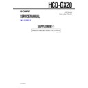 Sony HCD-GX20 Service Manual