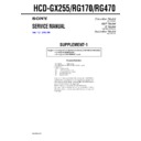 Sony HCD-GX255, HCD-RG170, HCD-RG470 Service Manual