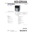 hcd-gzr333ia service manual