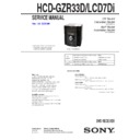 Sony HCD-GZR33D, HCD-LCD7DI, LBT-LCD7DI, MHCGZR33DI Service Manual