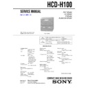 Sony HCD-H100, MHC-C10, MHC-G100 (serv.man2) Service Manual