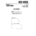 hcd-h1000 service manual