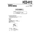 Sony HCD-H12 (serv.man2) Service Manual