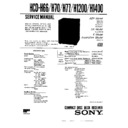 Sony HCD-H1200, HCD-H1400, HCD-H66, HCD-H70, HCD-H77 Service Manual