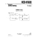 Sony HCD-H1600 (serv.man2) Service Manual