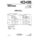 hcd-h305 service manual