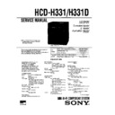 Sony HCD-H331, HCD-H331D, MHC-331, MHC-D2 Service Manual