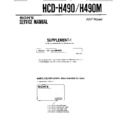 Sony HCD-H490, HCD-H490M Service Manual