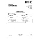 Sony HCD-H5 (serv.man2) Service Manual