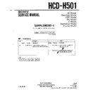 Sony HCD-H501 Service Manual