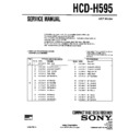 Sony HCD-H595, MHC-595 Service Manual
