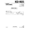 Sony HCD-H605 Service Manual