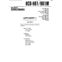Sony HCD-H61, HCD-H61M (serv.man3) Service Manual