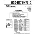 Sony HCD-H771, HCD-H771D Service Manual