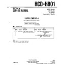 Sony HCD-H801 Service Manual