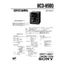 hcd-h900, mhc-900 service manual