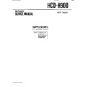 Sony HCD-H900 Service Manual