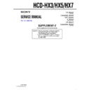 Sony HCD-HX3, HCD-HX5, HCD-HX7 (serv.man3) Service Manual