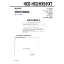 Sony HCD-HX3, HCD-HX5, HCD-HX7 (serv.man4) Service Manual