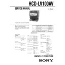 Sony HCD-LV100AV, LBT-LV100AV Service Manual
