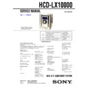 hcd-lx10000, mhc-lx10000 service manual