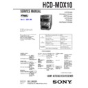 hcd-mdx10 service manual