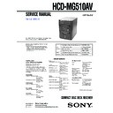Sony HCD-MG510AV, MHC-MG510AV Service Manual