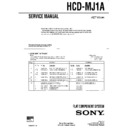 Sony HCD-MJ1A, MJ-L1A Service Manual