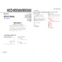 Sony HCD-MX500I, HCD-MX550I (serv.man2) Service Manual
