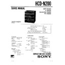 Sony HCD-N200, LBT-N200, LBT-N200CDX, LBT-N200P Service Manual