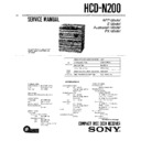 Sony HCD-N200 Service Manual