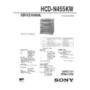 hcd-n455kw, lbt-n455krw service manual