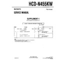 Sony HCD-N455KW Service Manual