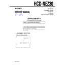 Sony HCD-NEZ30 (serv.man3) Service Manual