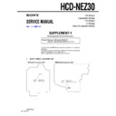 Sony HCD-NEZ30 Service Manual