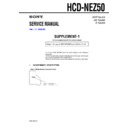 Sony HCD-NEZ50 Service Manual