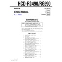 Sony HCD-RG490, HCD-RG590 Service Manual